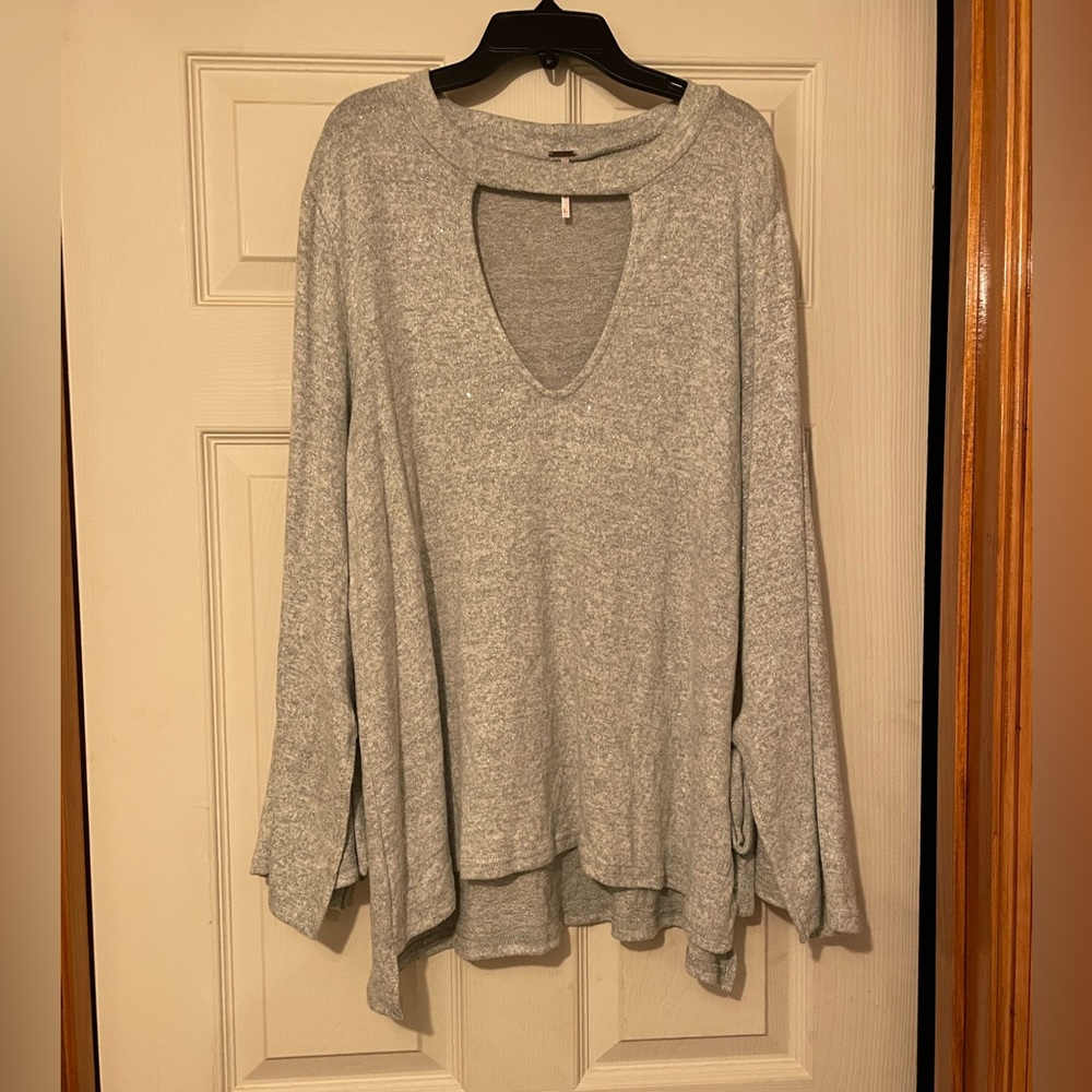 Poor Cut Out Sparkly Sweater